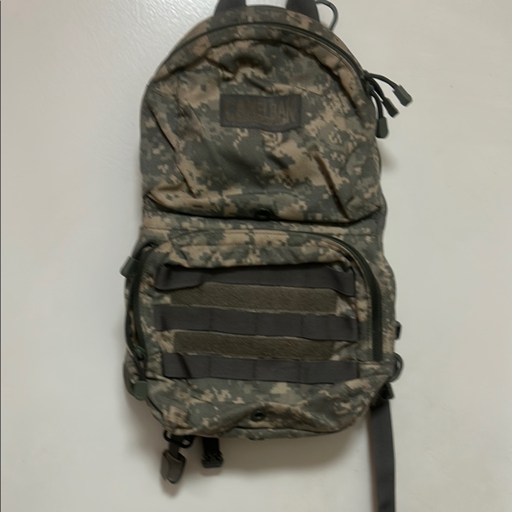 Camelbak Maximum Gear Camo Green and Brown Tactical Backpack with MOLLE Webbing